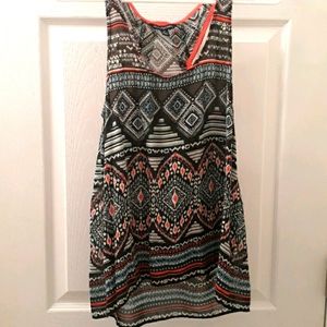 American Eagle Boho/Retro Racerback Top S